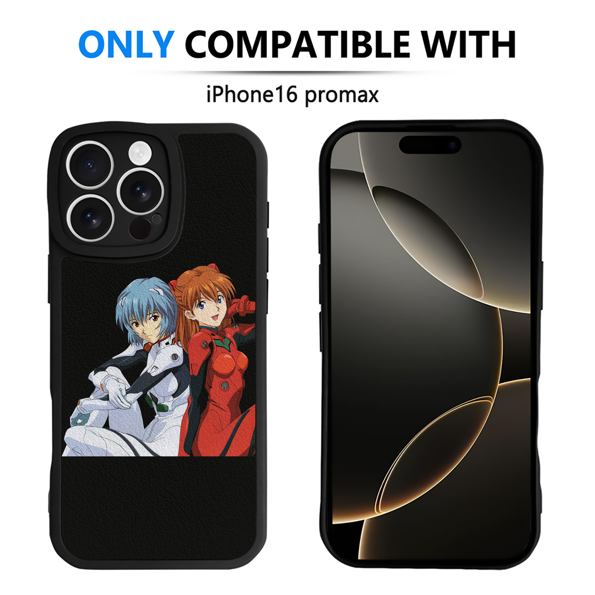 （画像用） EVA 新世紀エヴァンゲリオン 【iPhone 16シリーズ対応】シリコンスマホケース（レザー調） 材質：シリコン